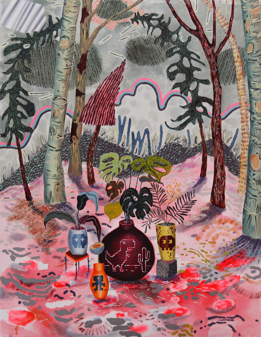 MELANIE DANIEL | GUARDIANS | OIL ON CANVAS | 51 X 39 INCHES | 2023