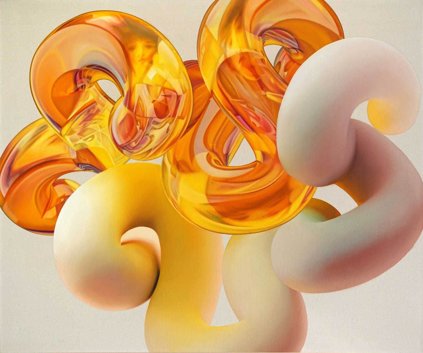 VICKIE VAINIONPÄÄ | BATH OF PSYCHE | HUILE SUR TOILE | 48 X 58 POUCES | 2024