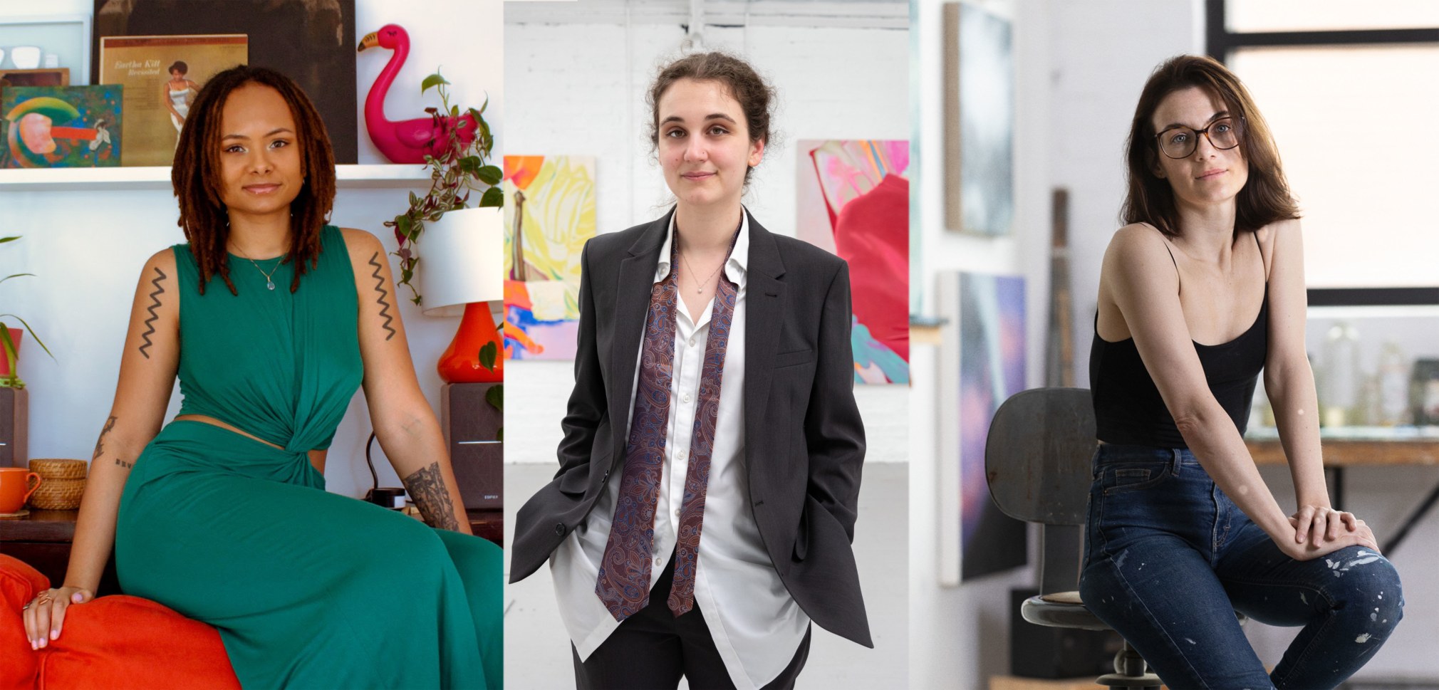 RENÉE EDMONA MATHEWS | LOUISE CAMPION | MADELINE RICHARDS (DE GAUCHE À DROITE))