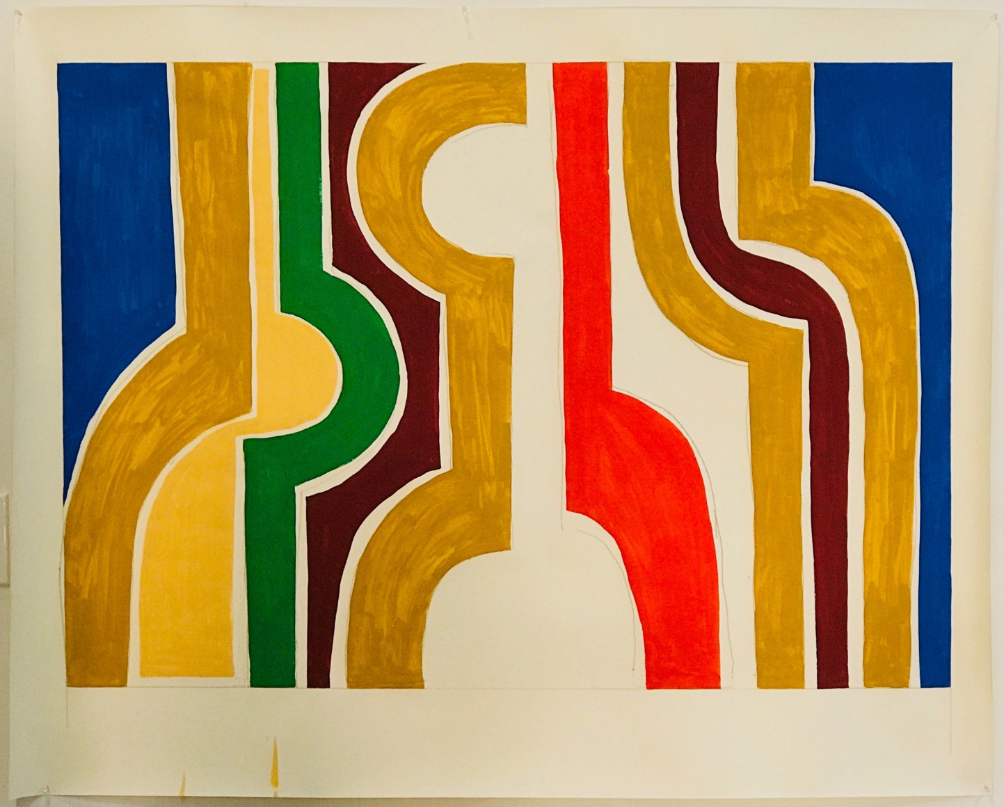 PATRICIA UDELL, #2 -- Composition Framed in Blue, 2018