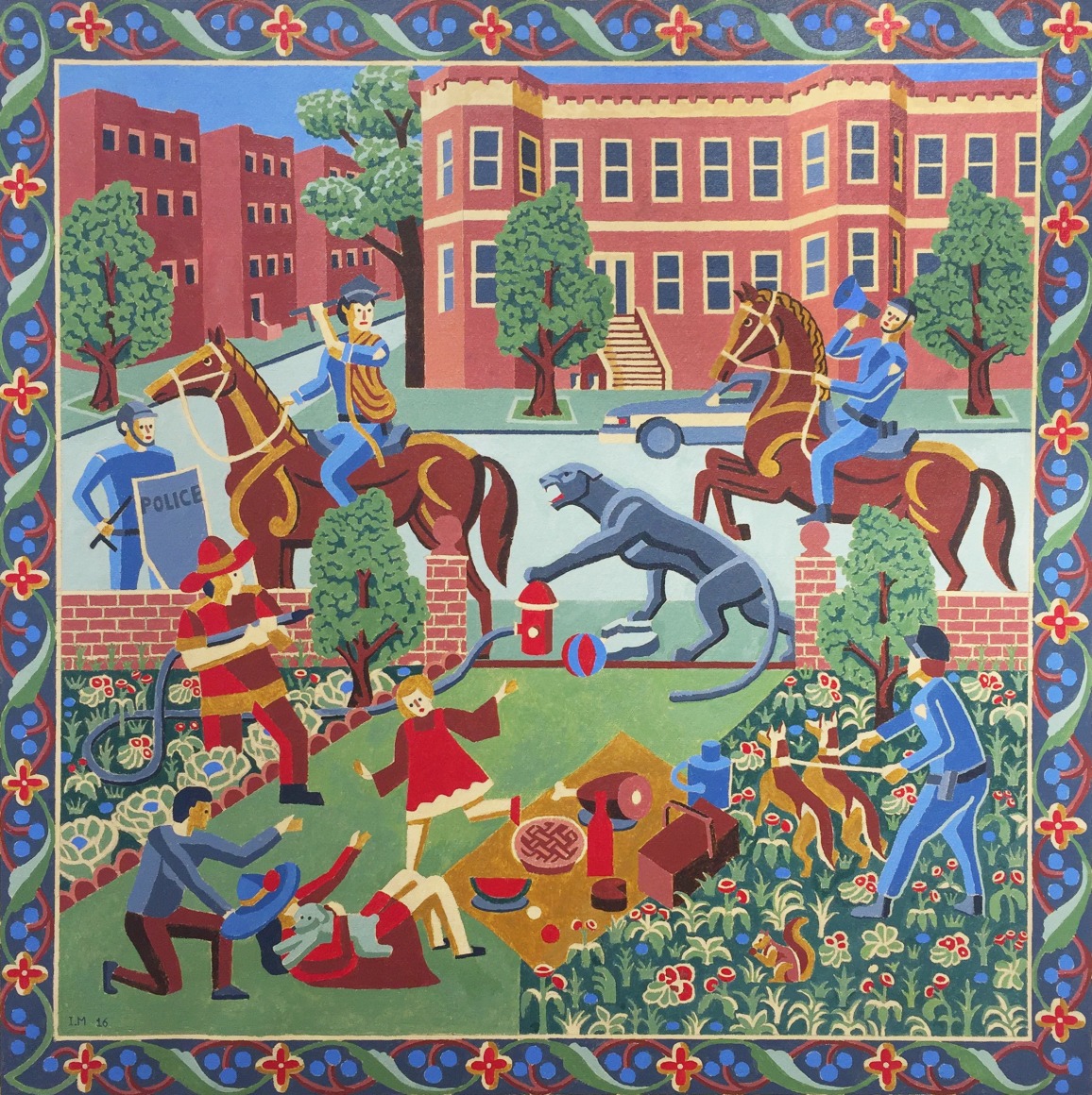 Black Panther 01, 2016, Acrylic on canvas&nbsp;
