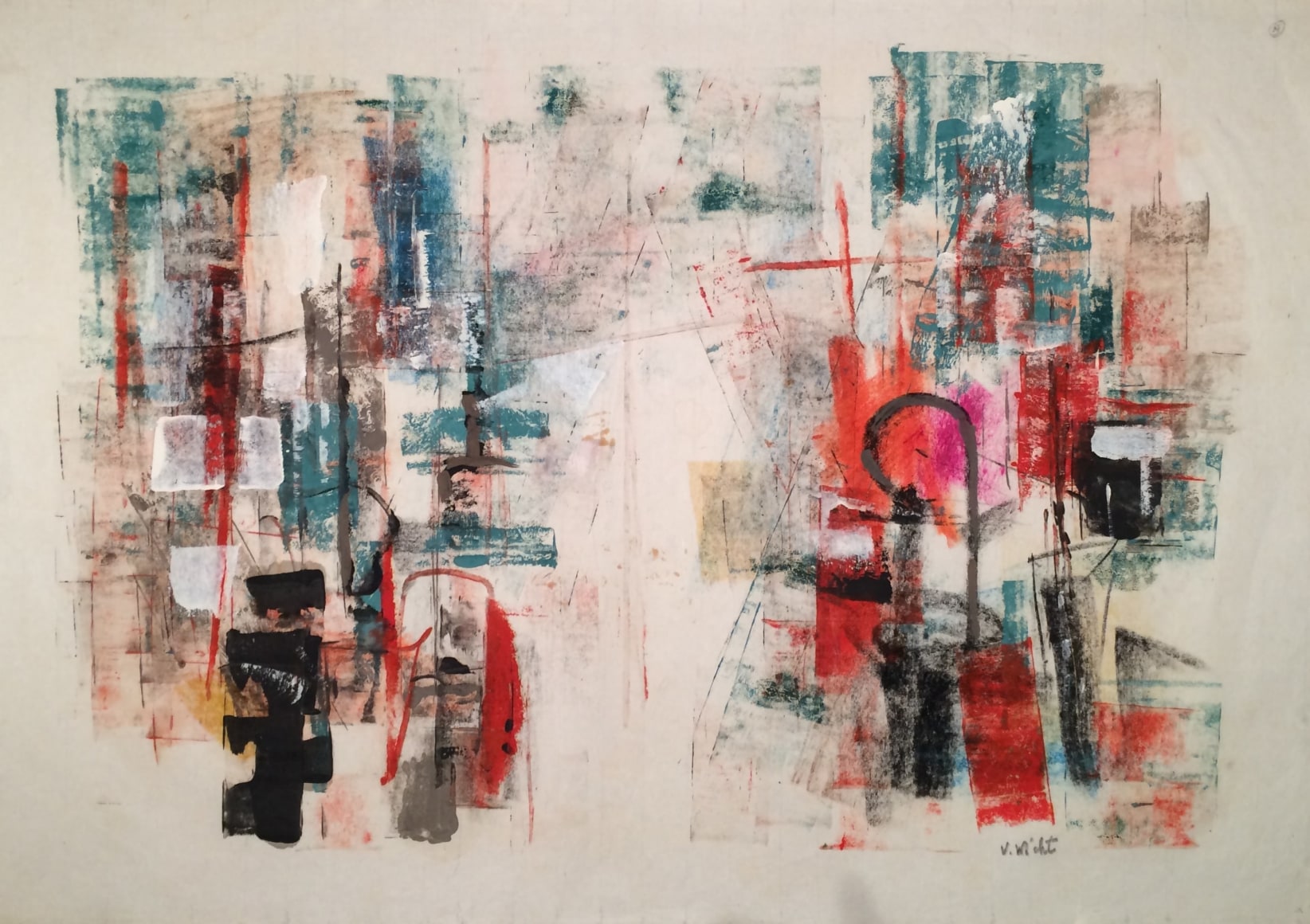 John Von Wicht, Untitled Harbor Abstraction