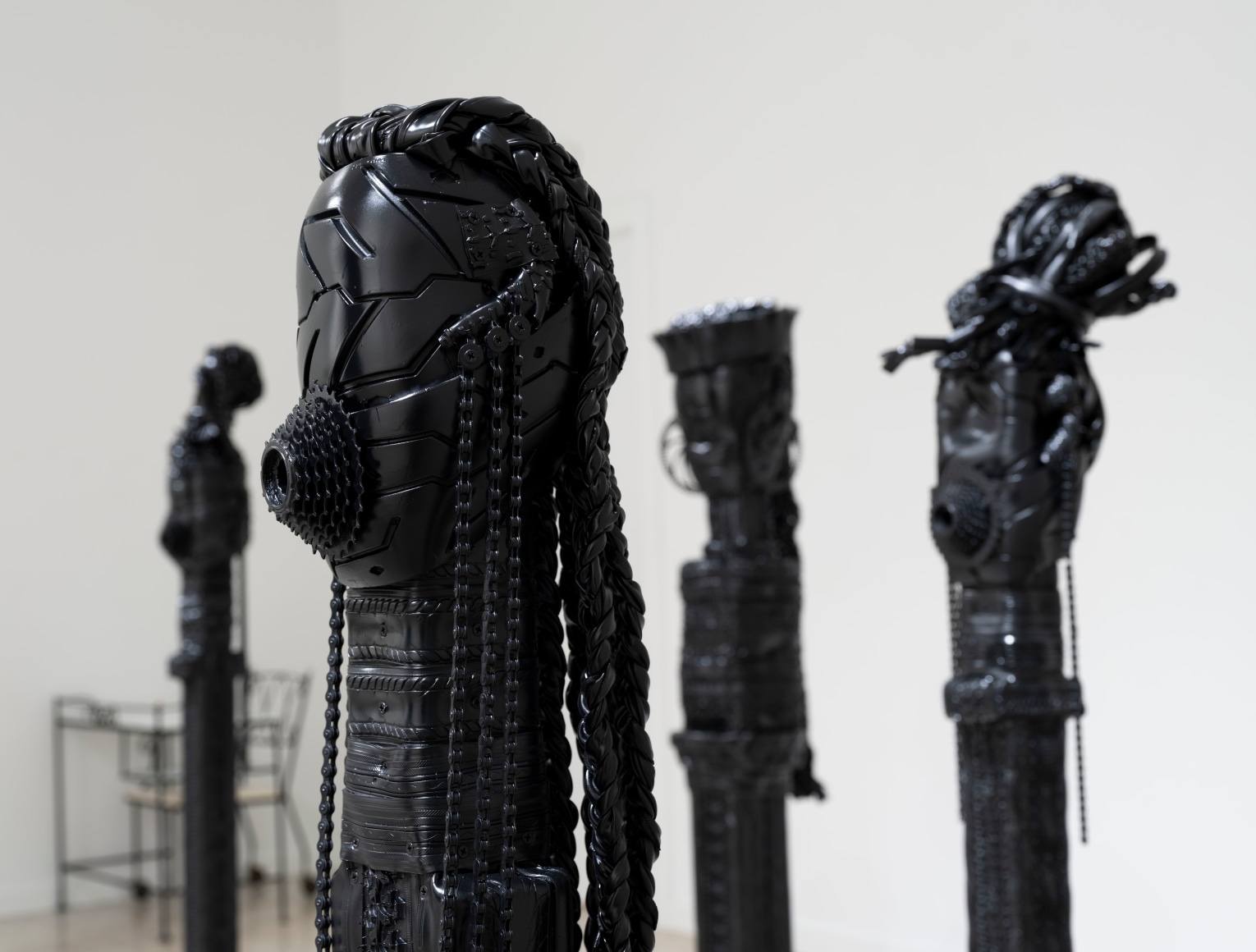 Installation View Kim Dacres: Black Moves First, 2021