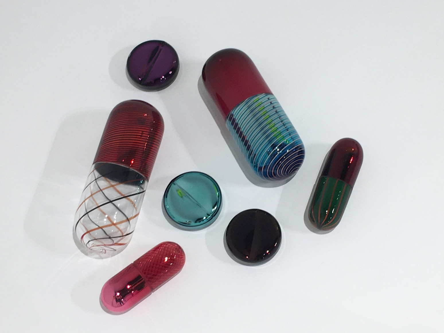 Glass Grouping #2, 2011 - 2013, Blown glass, 7 pieces