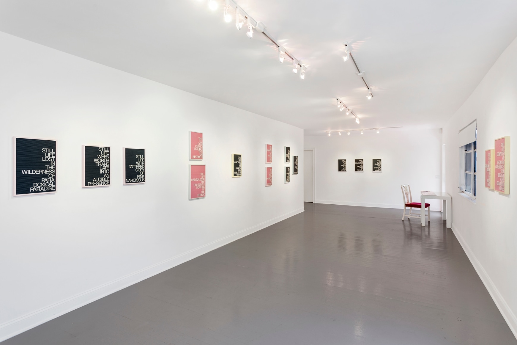 Installation view of Maynard Monrow "Under the Influence"
