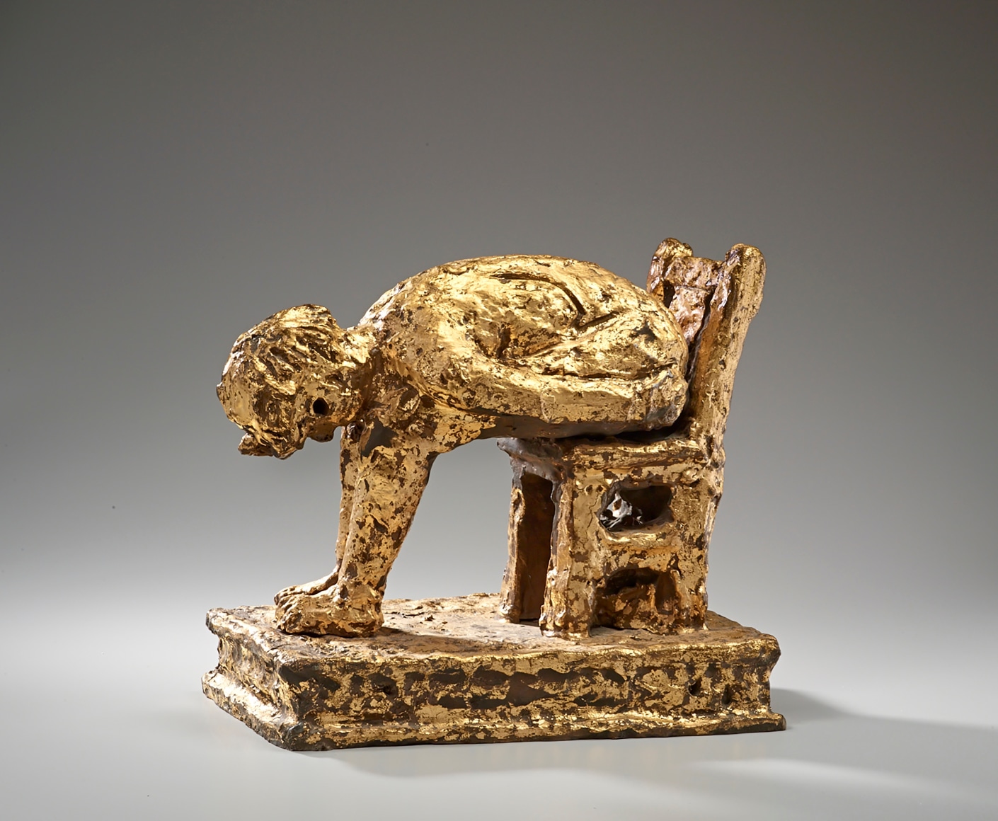 Viola Frey Untitled (Woman Seated and Leaning Over II), 1985