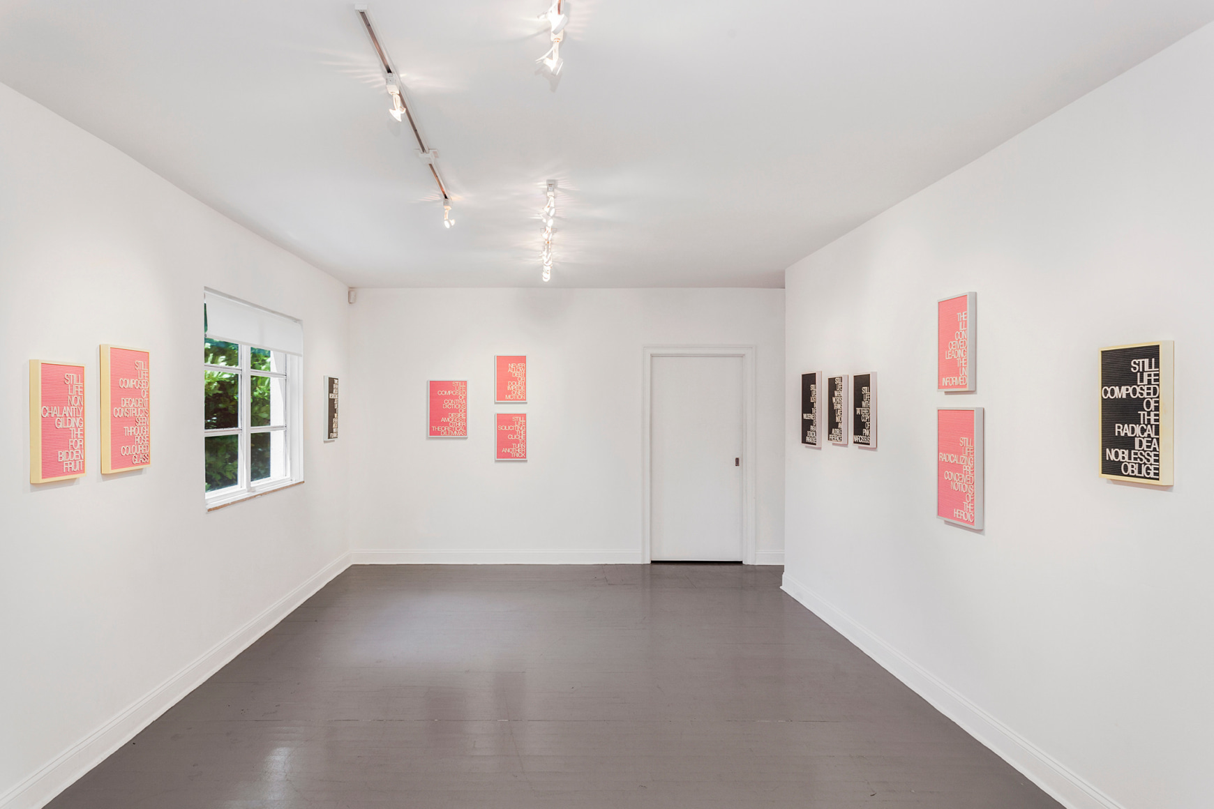 Installation view of Maynard Monrow "Under the Influence"