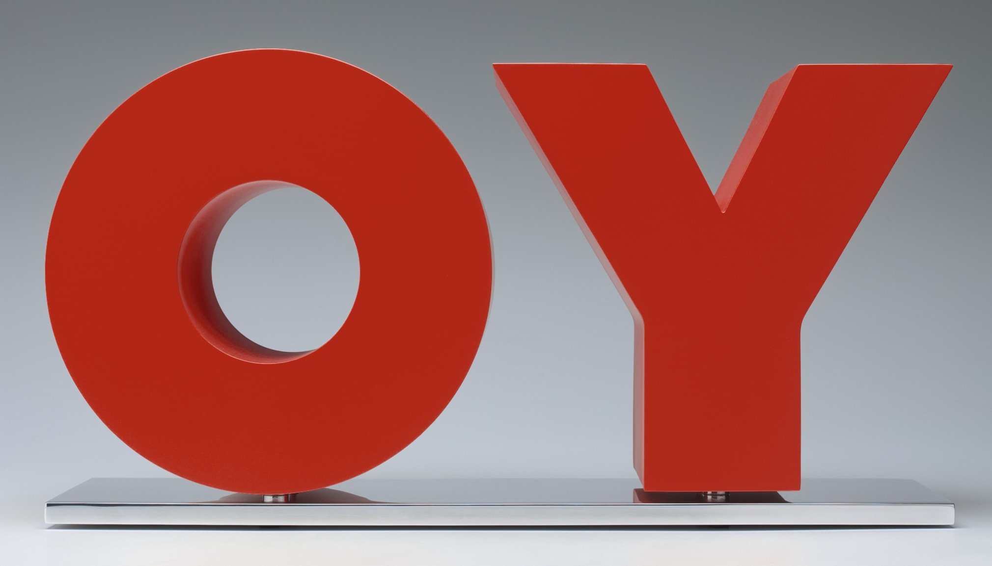 Deborah Kass, OY/YO (Red), 2013