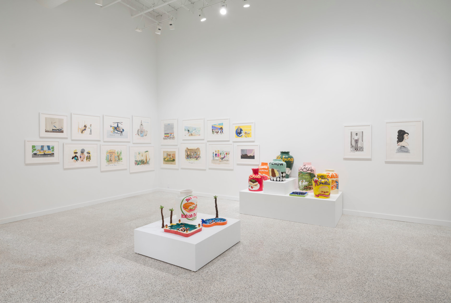 Installation view, Jake Clark and Konstantin Kakanias, 2022
