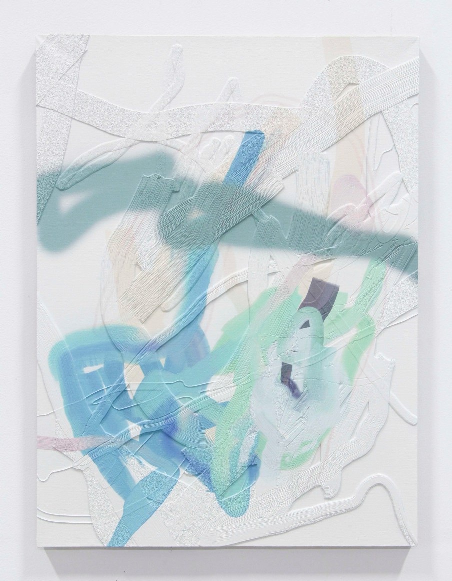 Super Snow Dawg, 2015, 3D print on linen