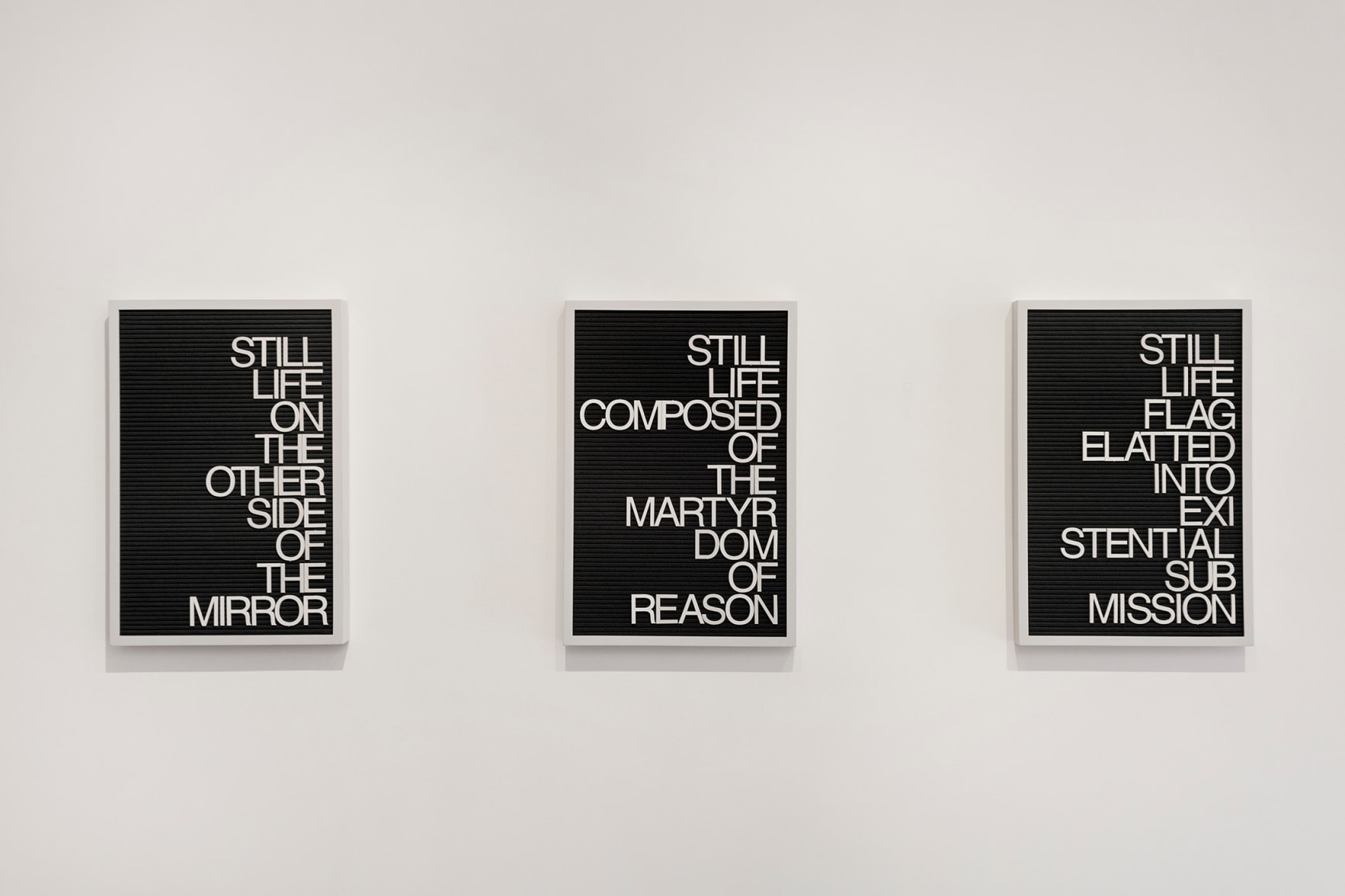 Installation view of Maynard Monrow "Under the Influence"