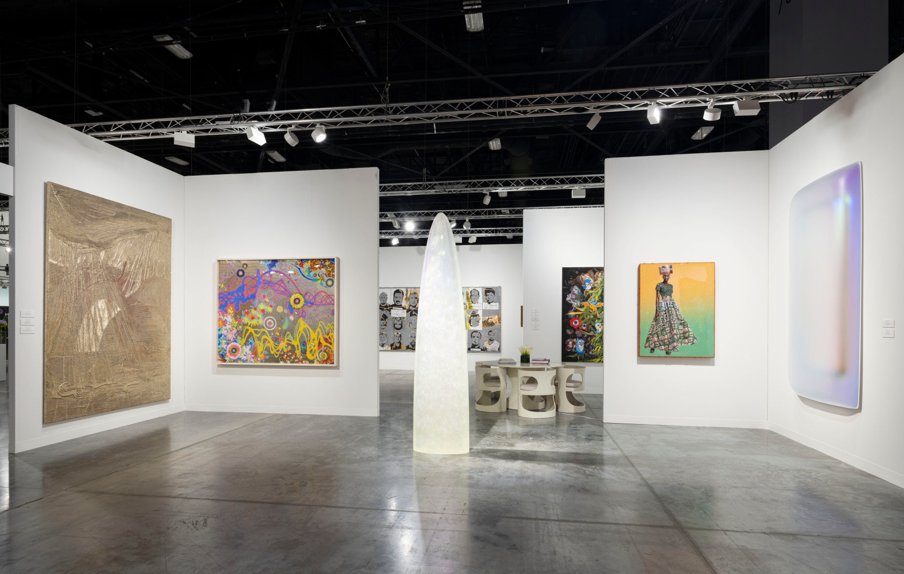 Installation view of booth E16