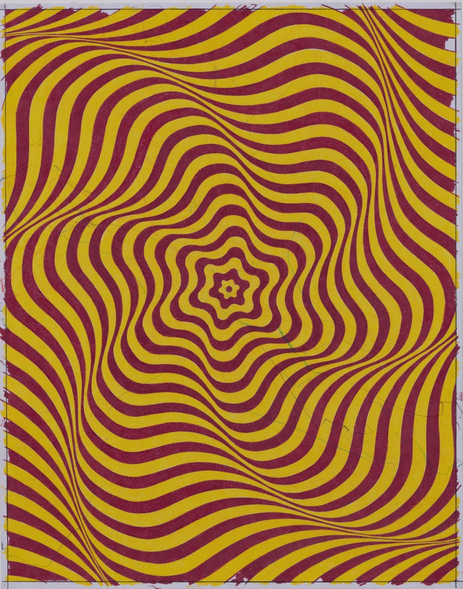 Andrew Brischler BREATHE IN, BREATHE OUT (Mahogany/Yellow), 2020