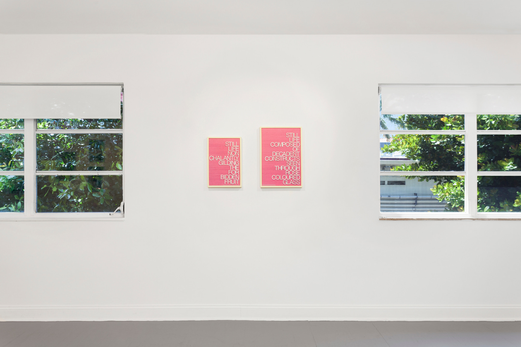 Installation view of Maynard Monrow "Under the Influence"