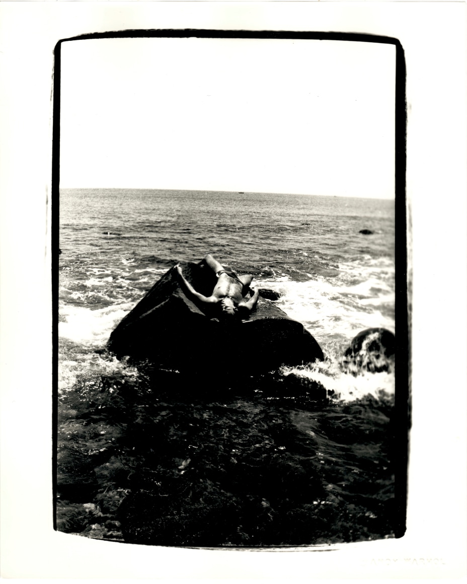 Andy Warhol, Jon Gould Splayed on Rock in Montauk, 1982, 1982