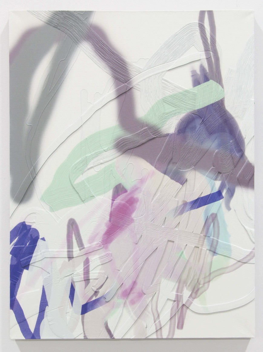 Wreckage, 2015, 3D print on linen