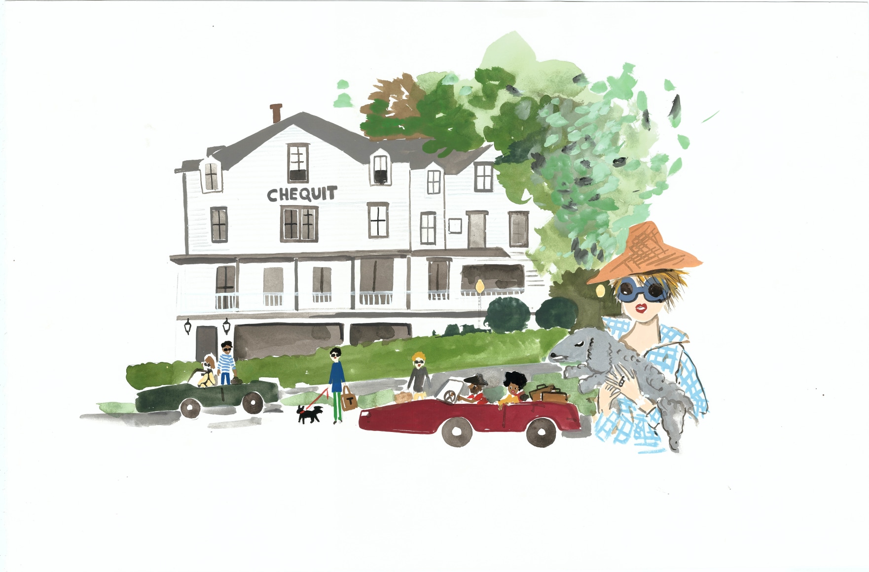 A Simple Sanctuary, 2015, Gouache on paper