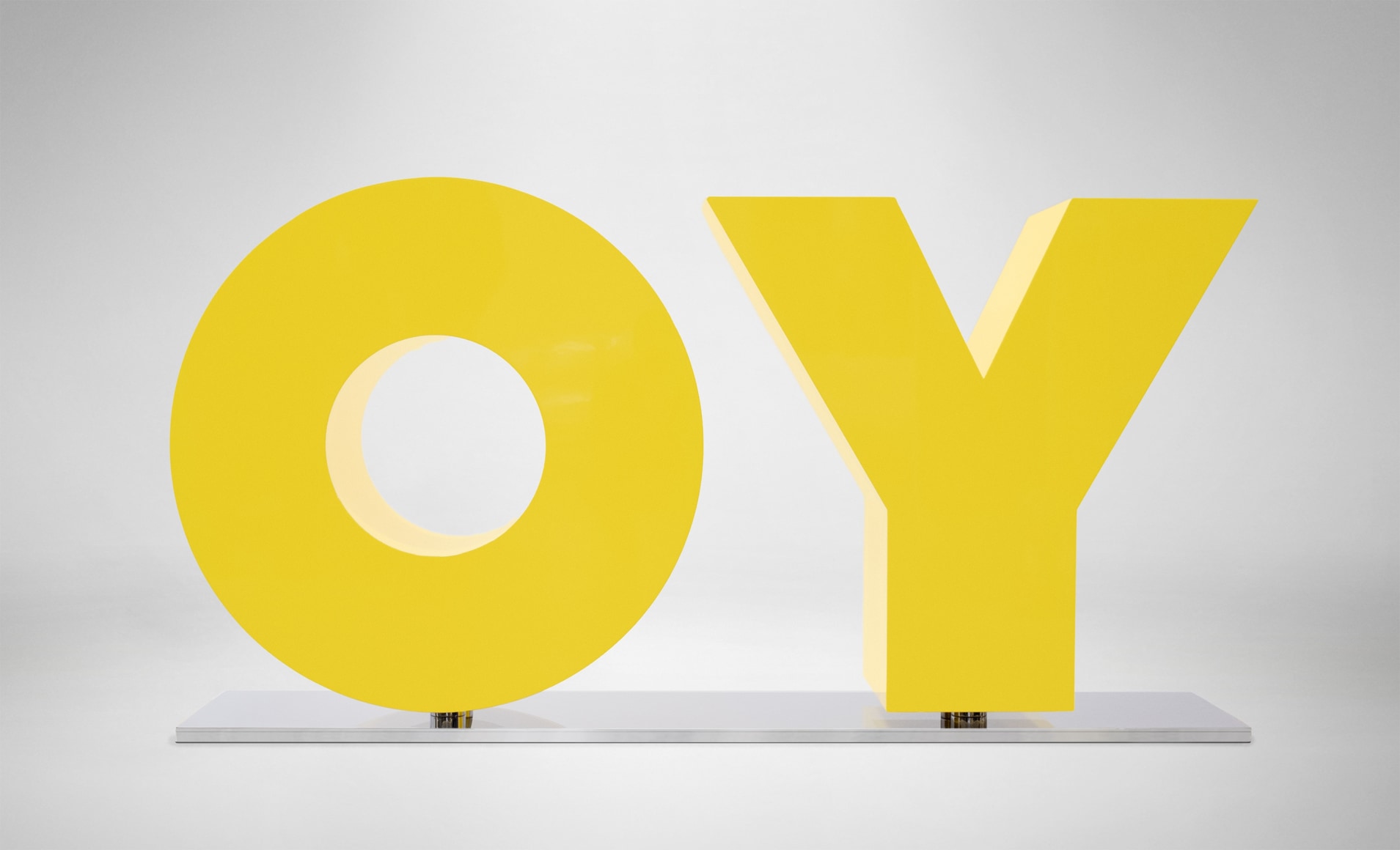 Deborah Kass, OY/YO (Yellow), 2016