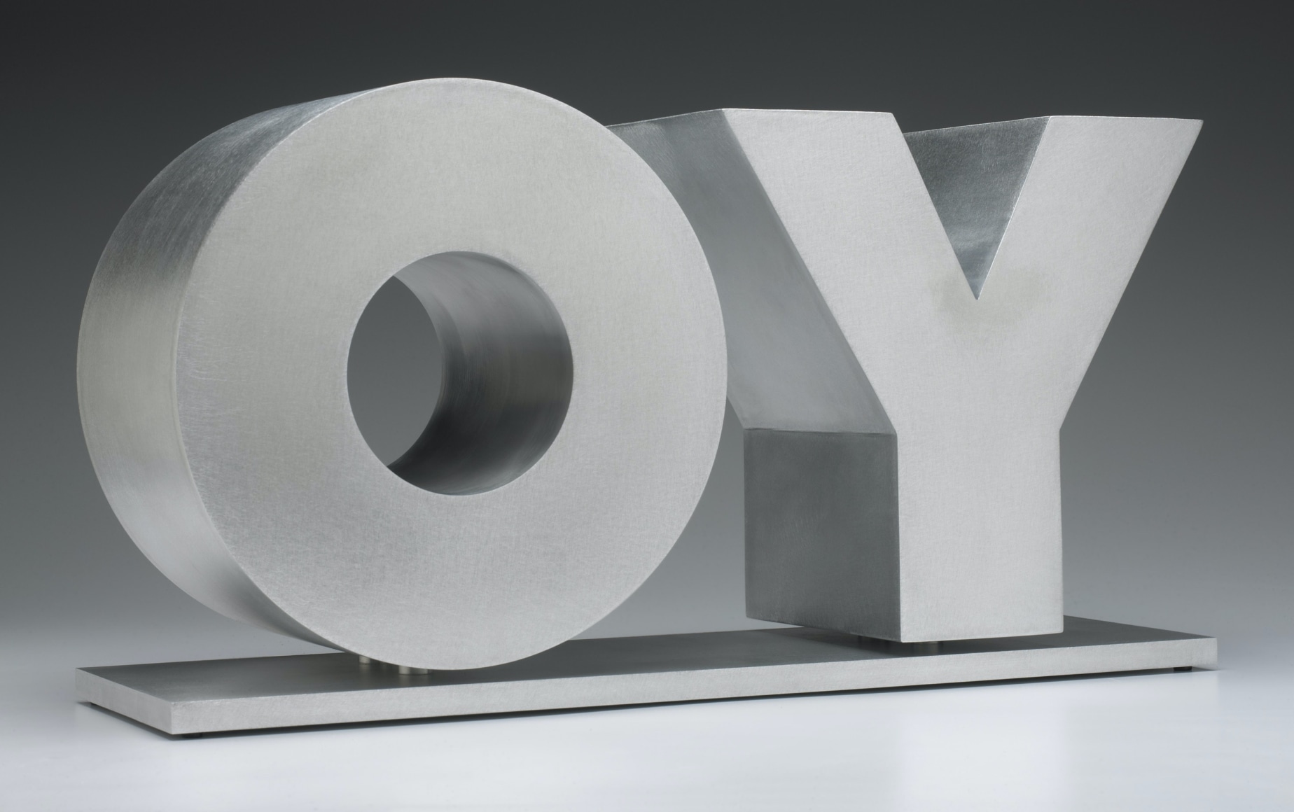 Deborah Kass, OY/YO (Unpainted / Silver), 2013