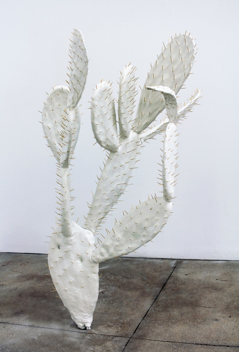Eileen, 2015 Urethane on aluminum, gold plated needles