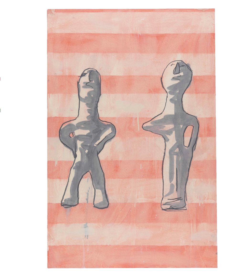 New Iberia, 1981, Graphite and oil-based enamel on paper