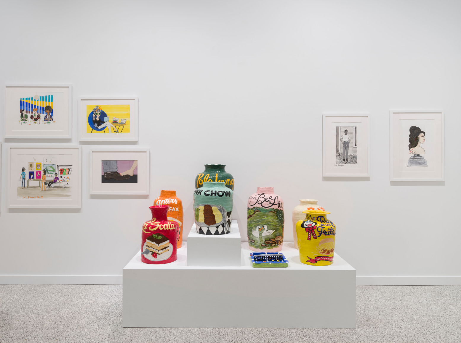 Installation view, Jake Clark and Konstantin Kakanias, 2022