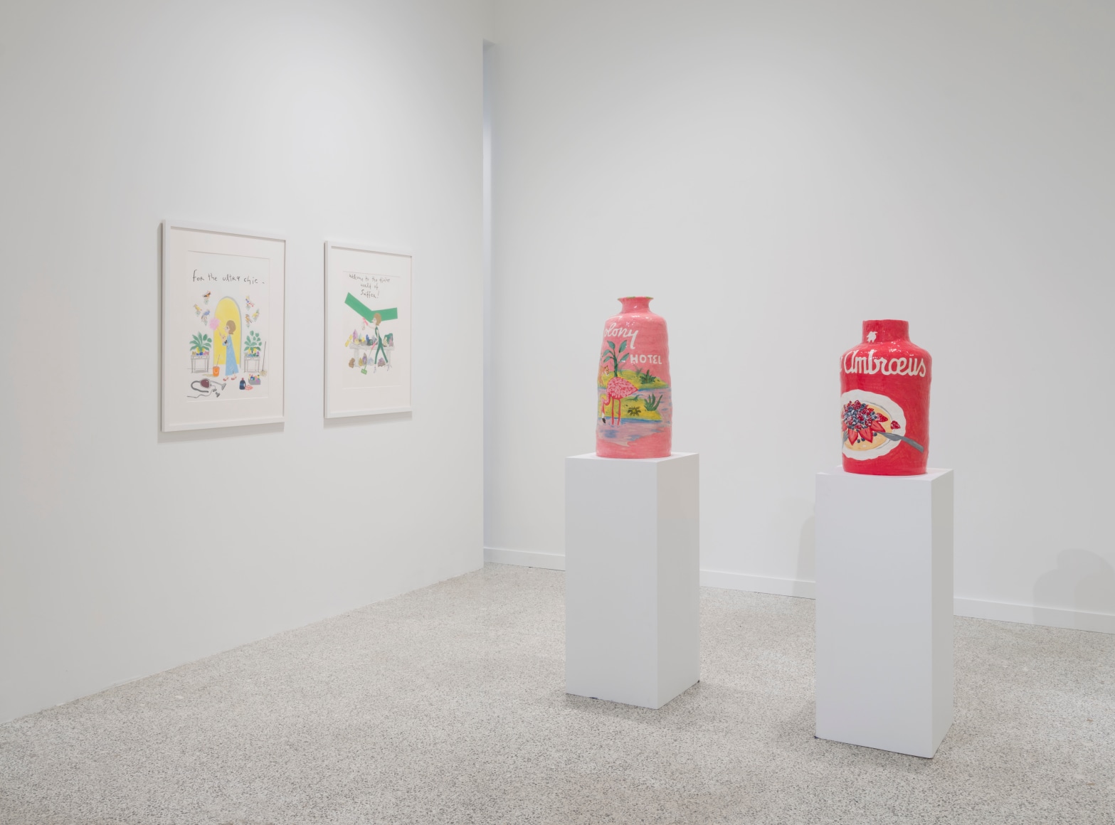 Installation view, Jake Clark and Konstantin Kakanias, 2022