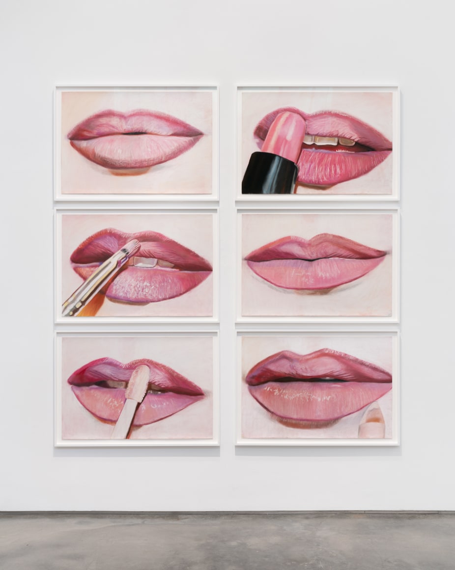 Gina Beavers, Pink Lip Tutorial, 2022