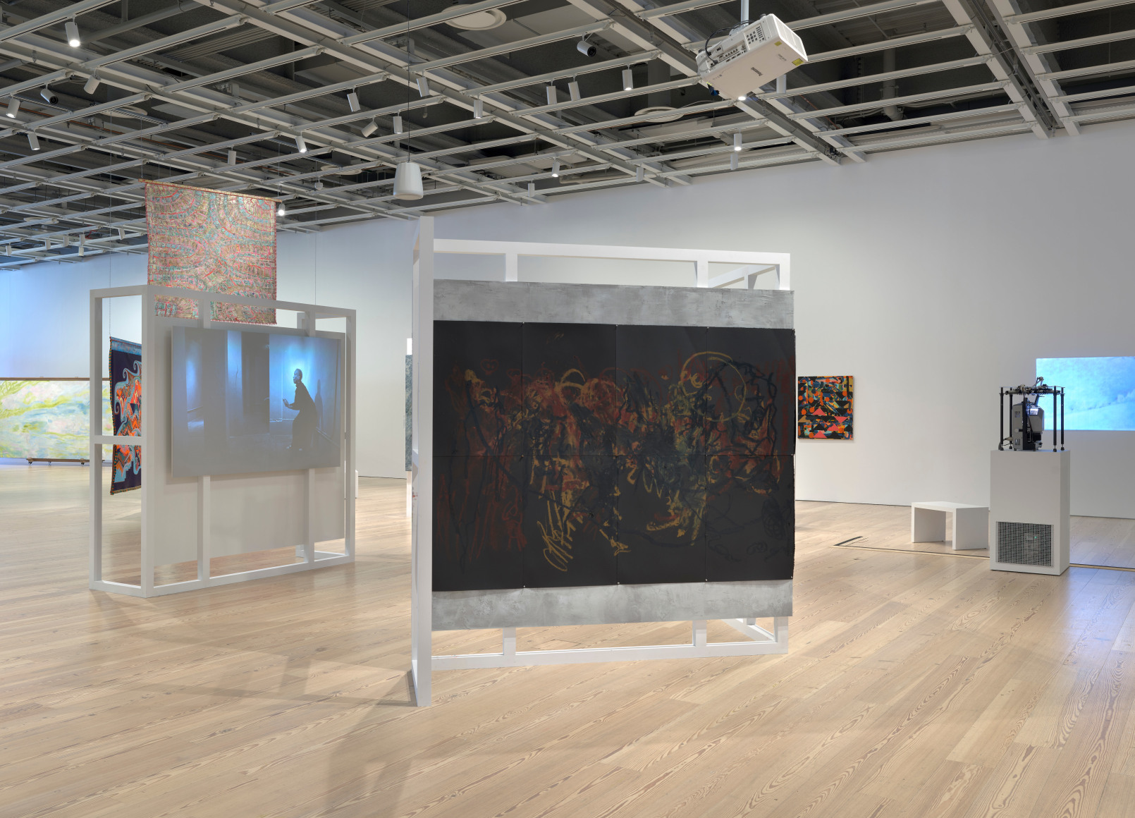 Installation view of Whitney Biennial 2022: Quiet as It’s Kept (Whitney Museum of American Art, New York, April 6- September 5, 2022)., Awilda Sterling-Duprey, . . . blindfolded, 2020–.