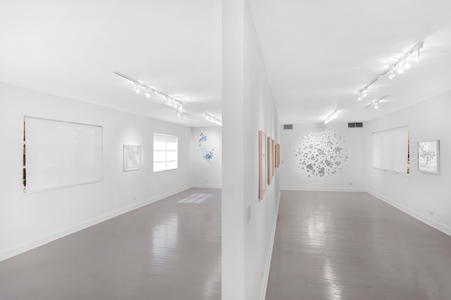 Install view of Rob Wynne "OH2/H2O"