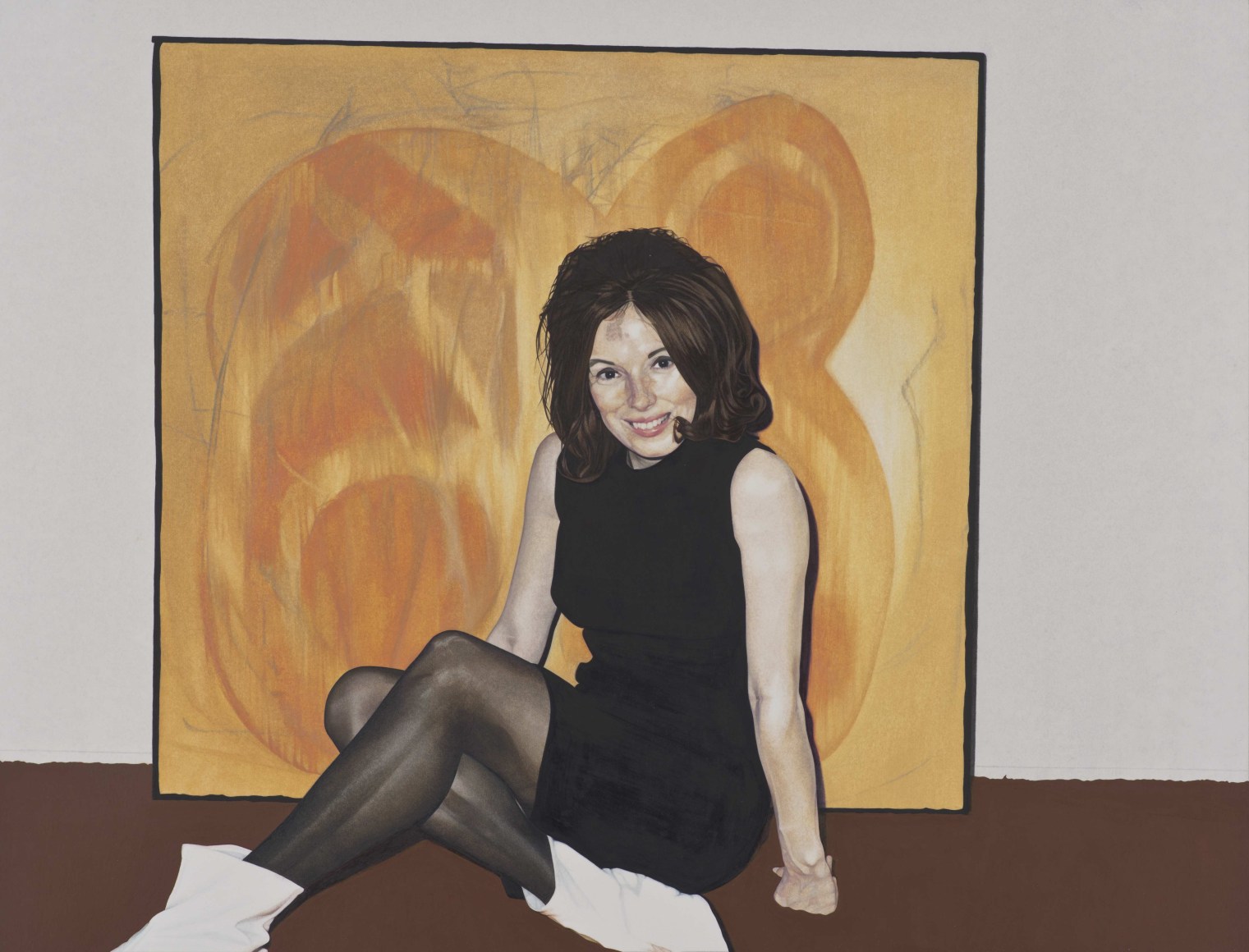 Judie Bamber Mom with Dad’s Painting, 2013