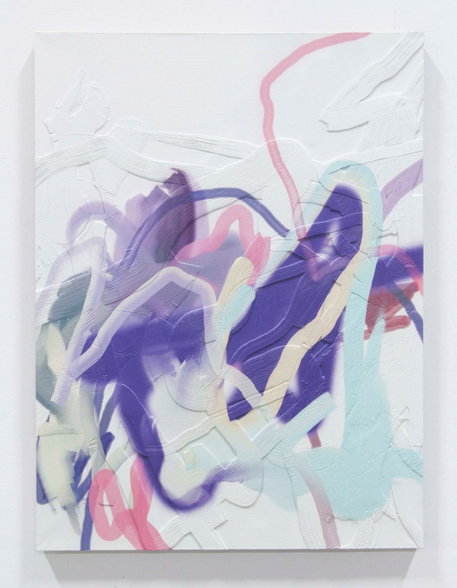 Blowfish, 2015 3D print on linen