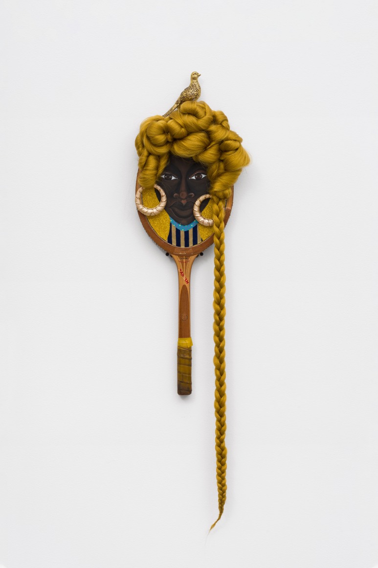 Special, 2019, Mixed media on tennis racket