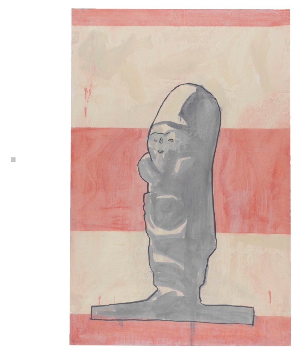 New Iberia, 1981, Graphite and oil-based enamel on paper