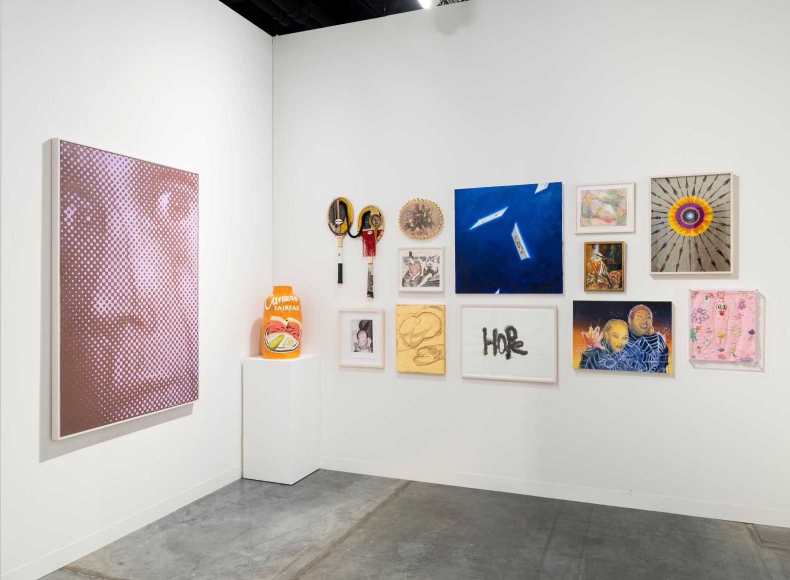 Installation view of booth E16