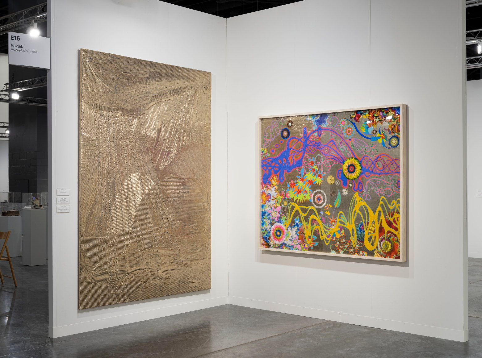 Installation view of booth E16