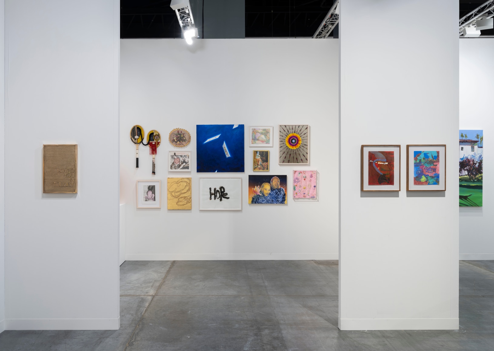 Installation view of booth E16