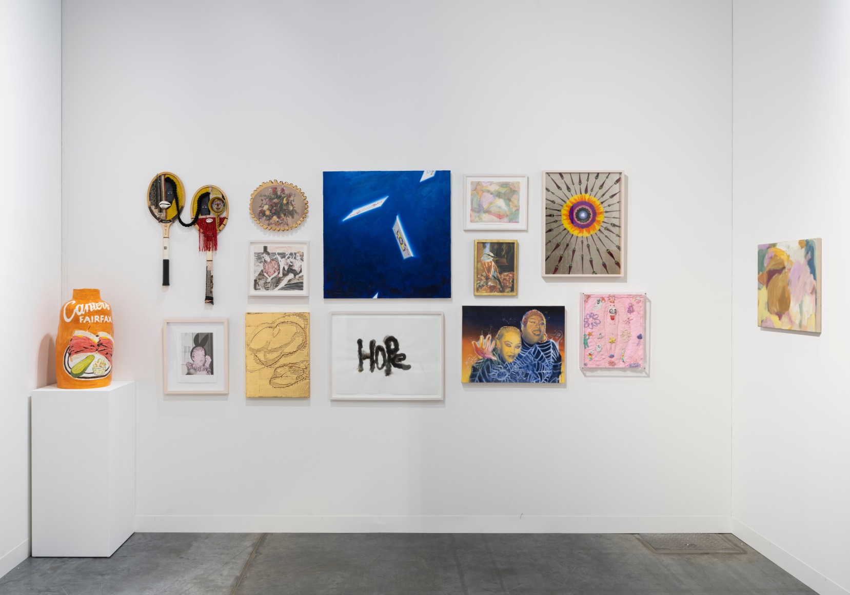 Installation view of booth E16