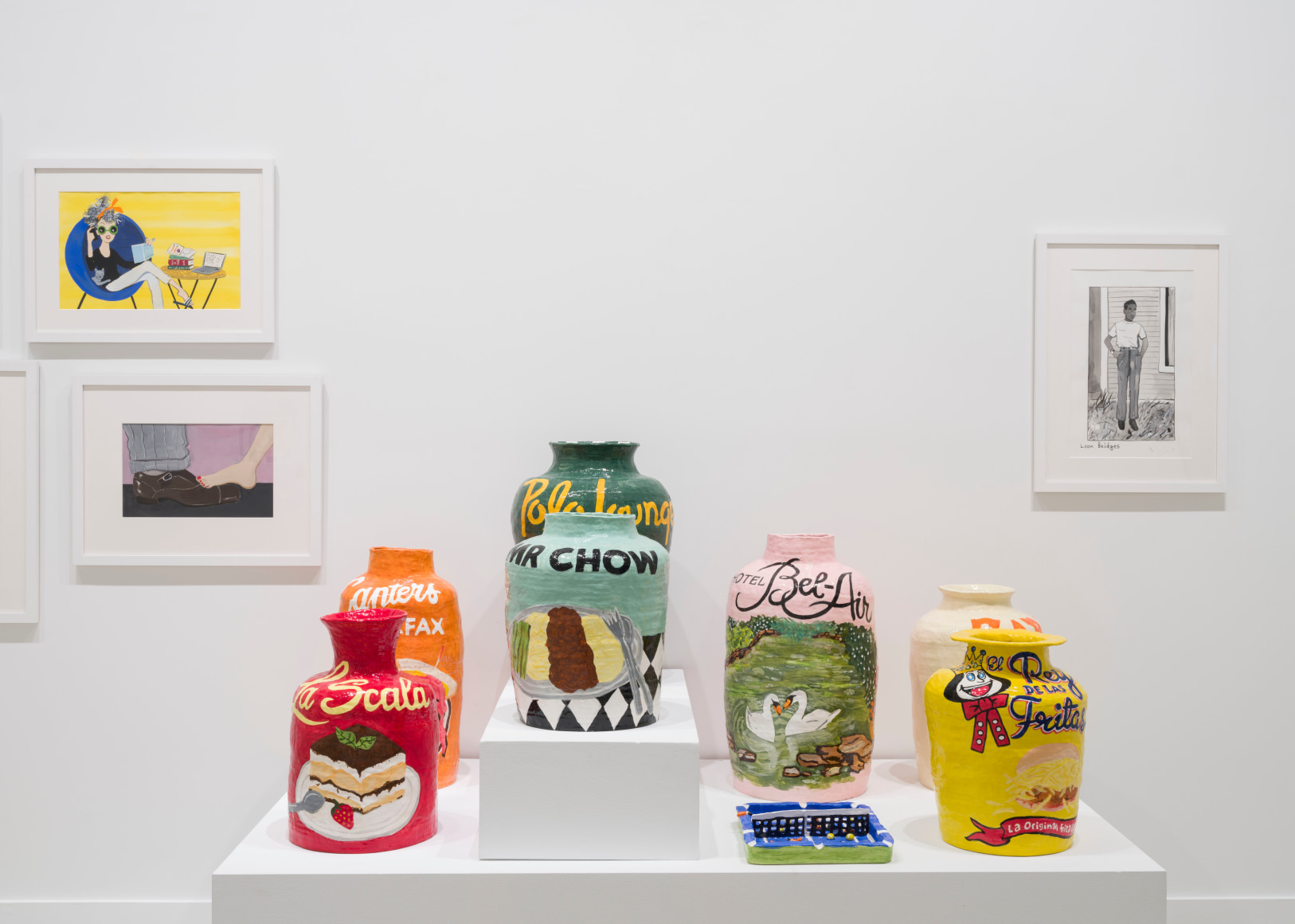 Installation view, Jake Clark and Konstantin Kakanias, 2022