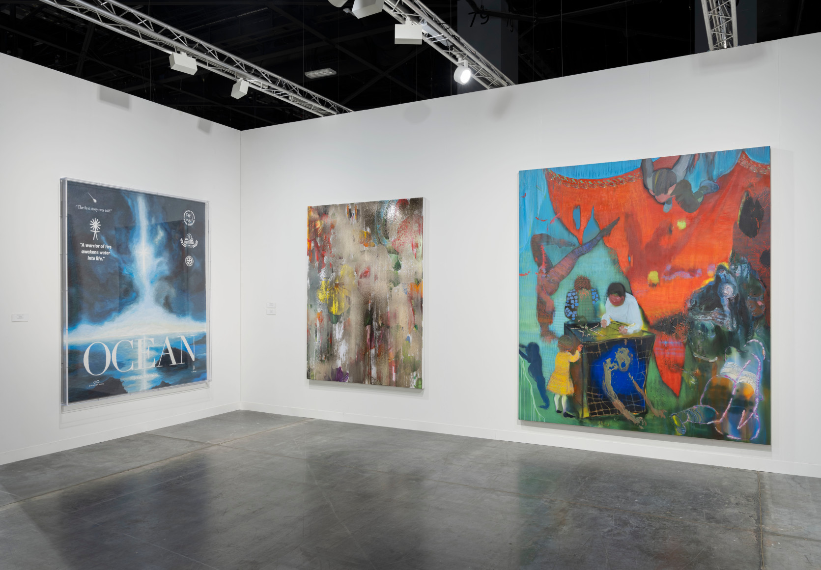 Installation view of booth E16