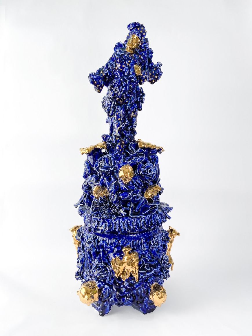 Anthony Sonnenberg Urn with Flower Vases (Nothing 4 Ever), 2020