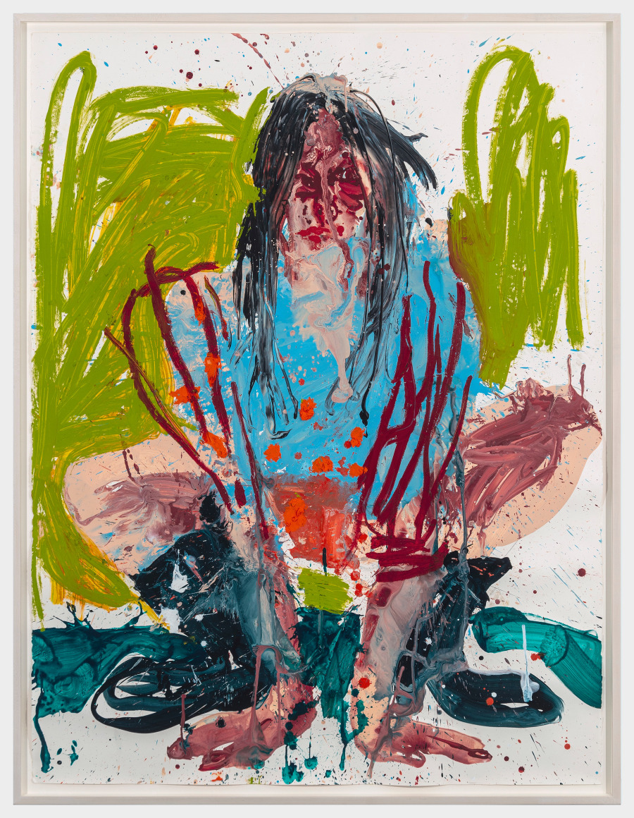 Cristina de&nbsp;Miguel, Green squat, 2022