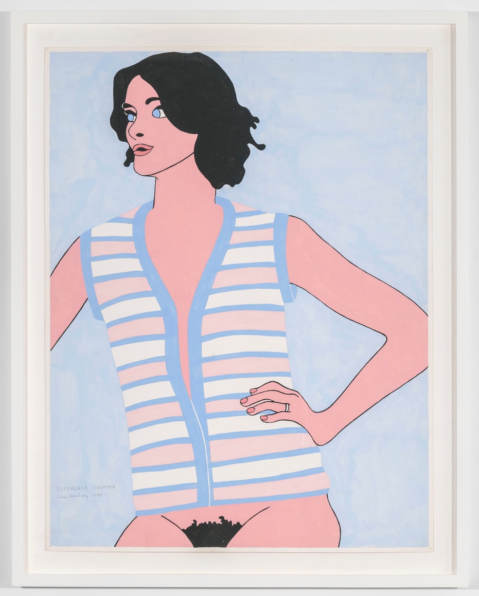 John Wesley, Pink Woman in Sleeveless Sweater, 1981