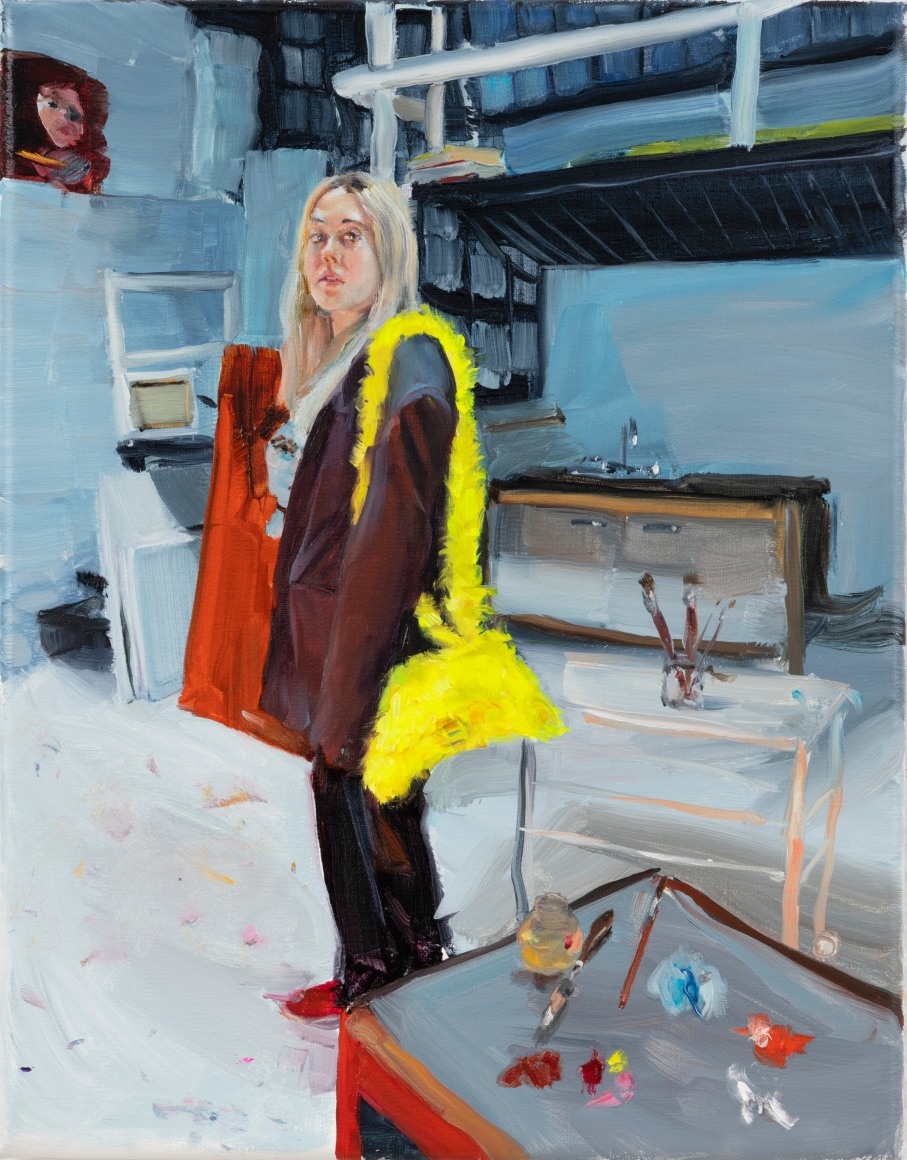 Jenna&nbsp;Gribbon April studio, parting glance, 2021