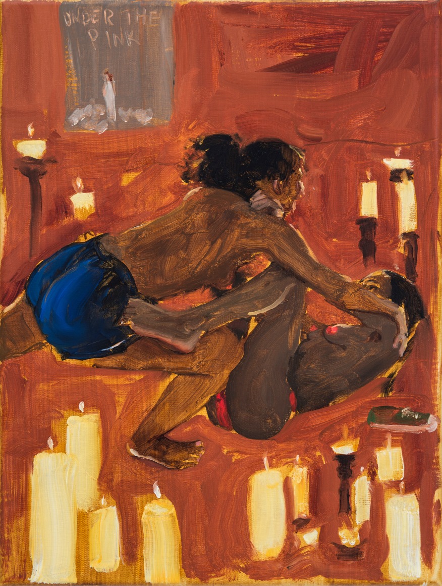 Jenna Gribbon, Lighting candles in my high school bedroom wrestlers, 2019