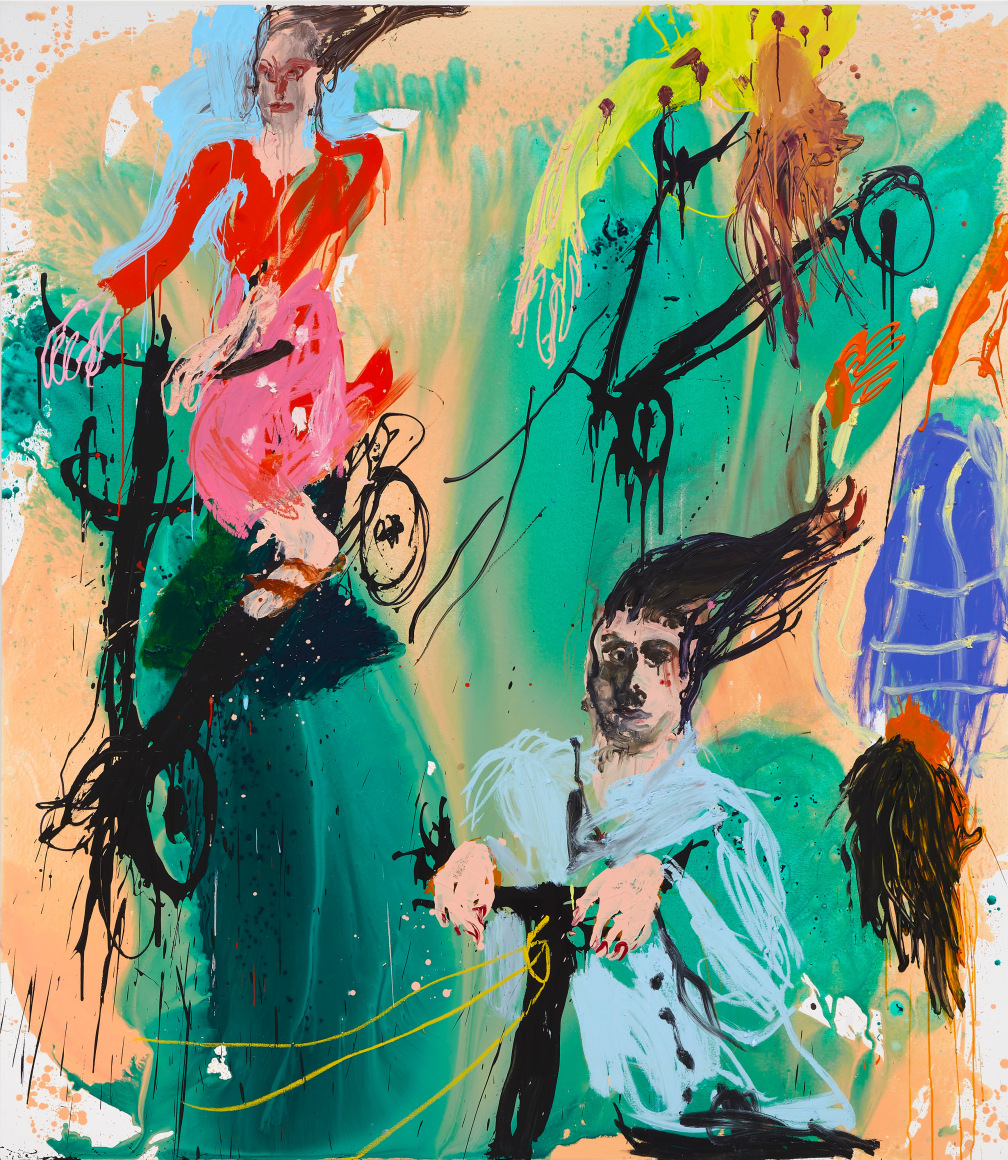 Cristina de Miguel, Scooter Stampede in Green, 2022