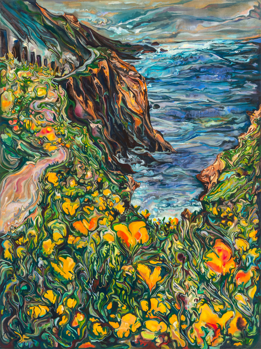 Maria Calandra, California Poppies over the Pacific, 2023
