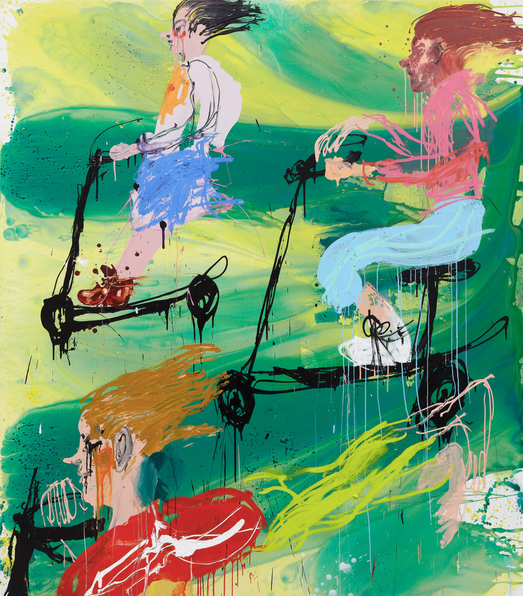 Cristina de Miguel, Scooter Gang in Green, 2022