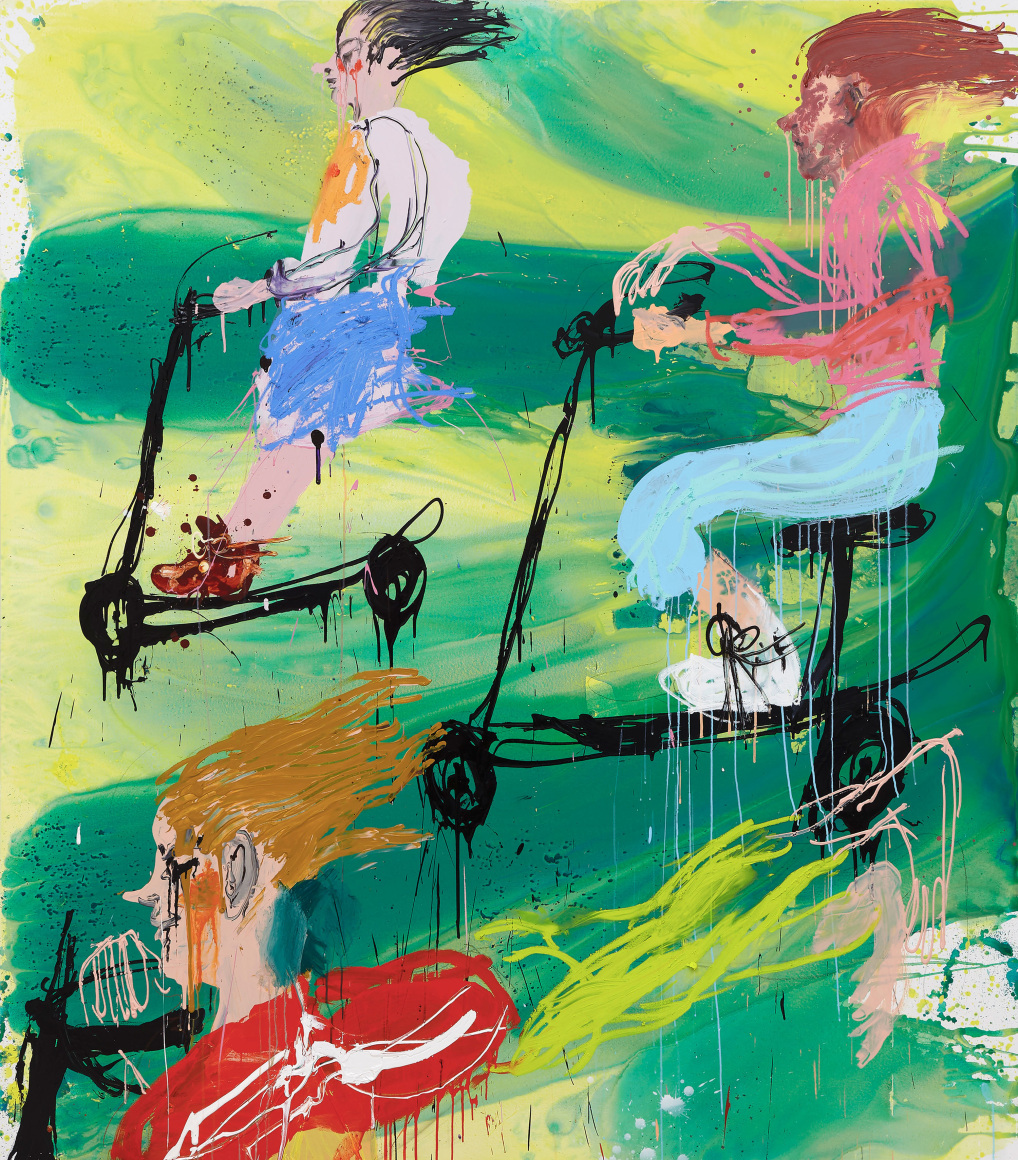 Cristina de Miguel, Scooter Gang in Green, 2022