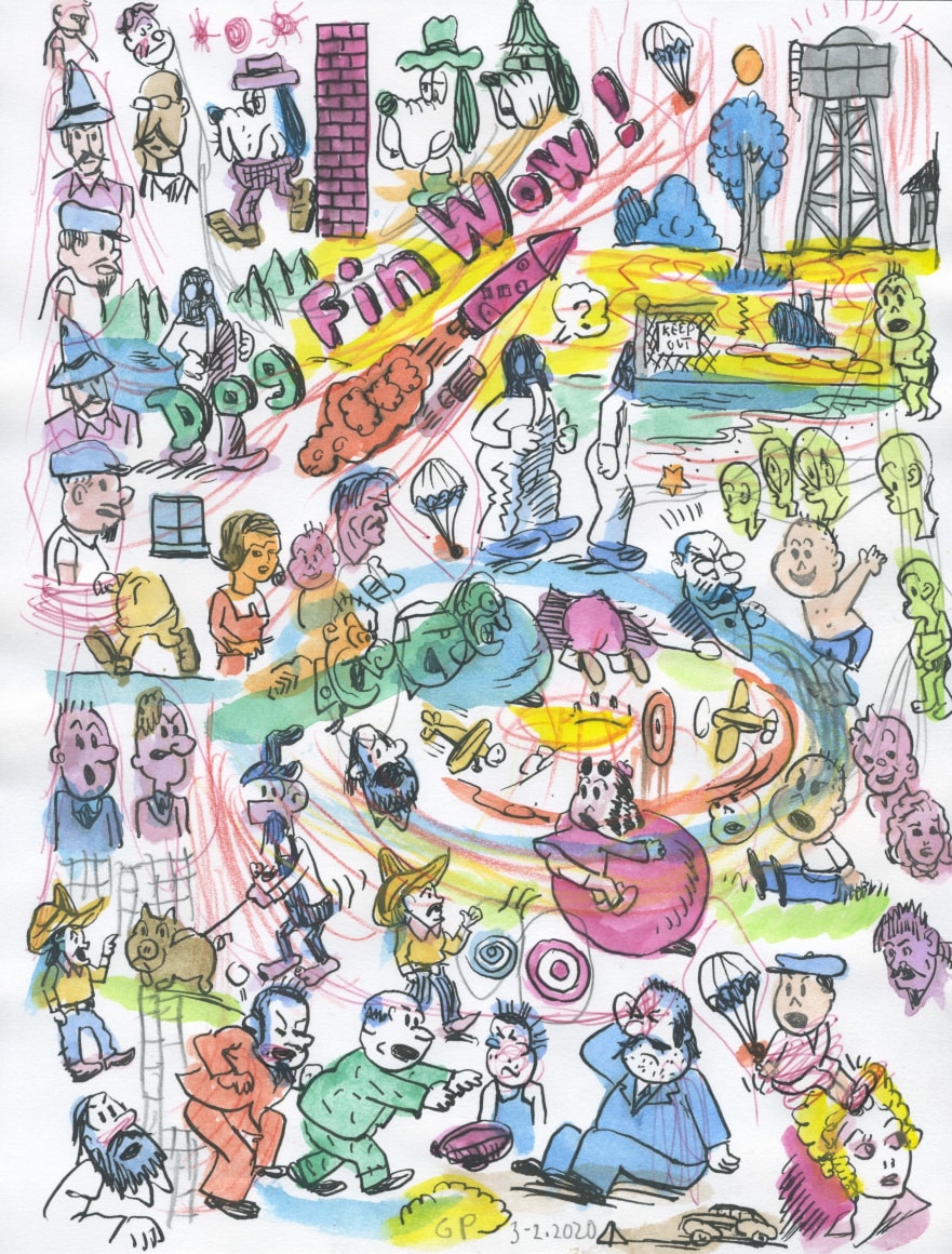 Gary Panter, Fin wow Lulu-14, 2020